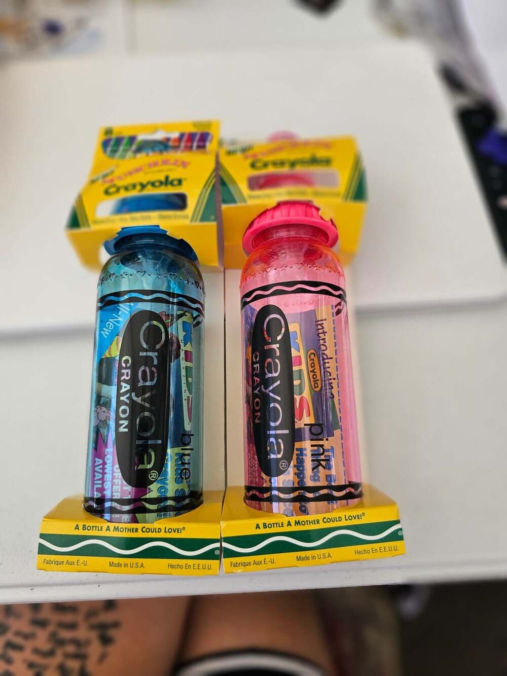 Vintage 1990s Crayola Baby Bottles Set